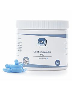 Empty Gelatin Capsules - Size #00 Sky Blue